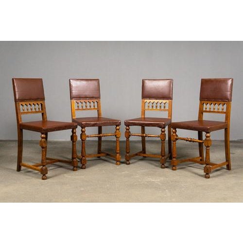 Item: Set of 4 chairs Period & Style: Gründerzeit - Late 19th century Features: - Elegant and practical furniture with...