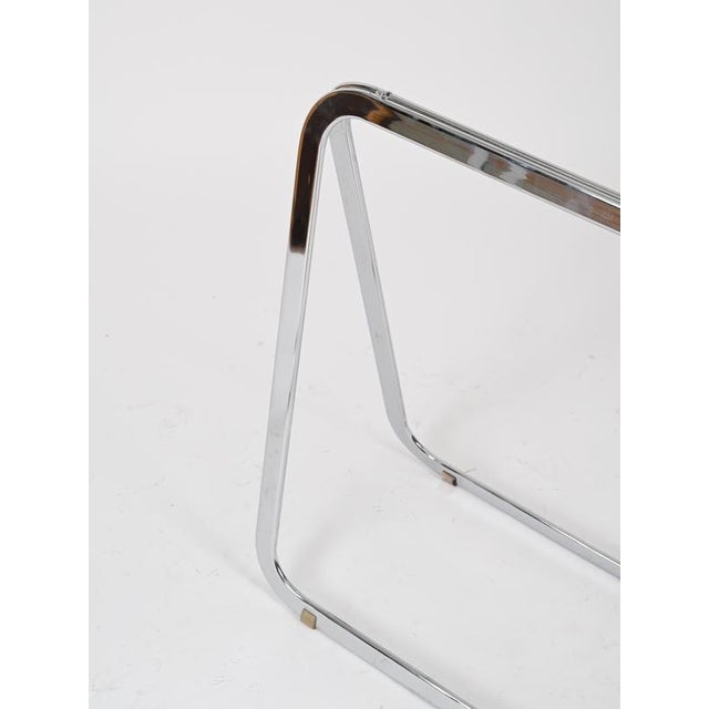 Italian Tubular Chromed Steel Trestles, 1970s, Set of 2 For Sale - Image 15 of 18