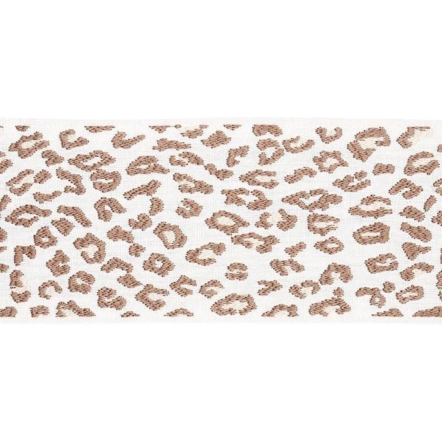 Sample- Schumacher Safari Trim in Sand & Ivory For Sale