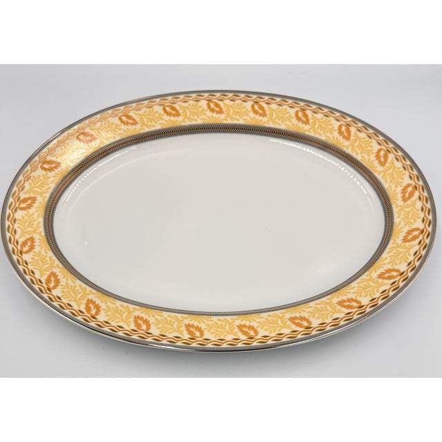This beautiful 14-inch oval serving platter is Thun Val St. Lambert fine china. The platter is decorated with a delicate...