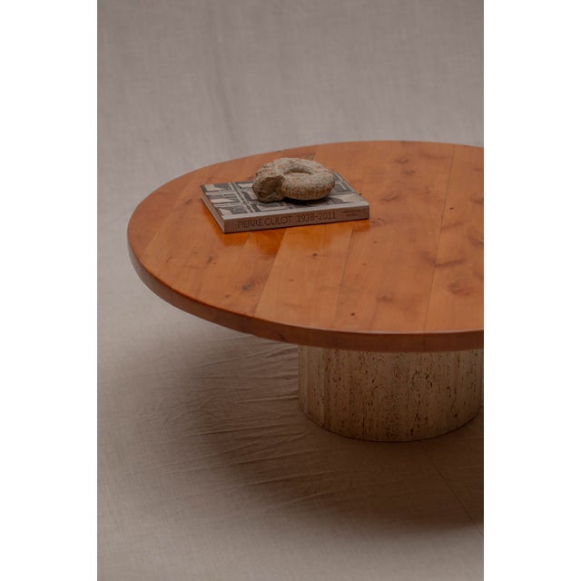 Large French Brutalist Coffee Table, 1960s For Sale - Image 3 of 10