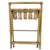 Vintage Mid-Century Faux Bamboo & Faux Leather Folding Luggage Rack For Sale - Image 13 of 13
