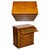 Vintage Military Campaign Yew Wood Secretaire with Brass Handles For Sale - Image 16 of 16