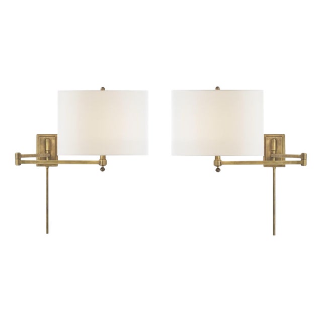 Swing-Arm Sconces by Thomas O'Brien for Visual Comfort, Set of 2 For Sale