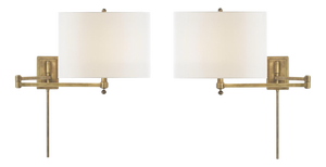 Swing-Arm Sconces by Thomas O'Brien for Visual Comfort, Set of 2