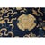 Navy Blue Antique Traditional Elements Chinese Peking Floral Medallion Blue 1880s Rug For Sale - Image 8 of 10