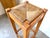 Brutalist High Stool in Wood and Woven Straw, 1960s For Sale - Image 6 of 15