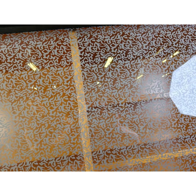 Brown Angle Cabinet attributed to Francesco Binfare for Cassina, 1980s For Sale - Image 8 of 11