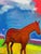 Expressionism The Red Horse Expressive Painting by Joseph Christy For Sale - Image 3 of 4