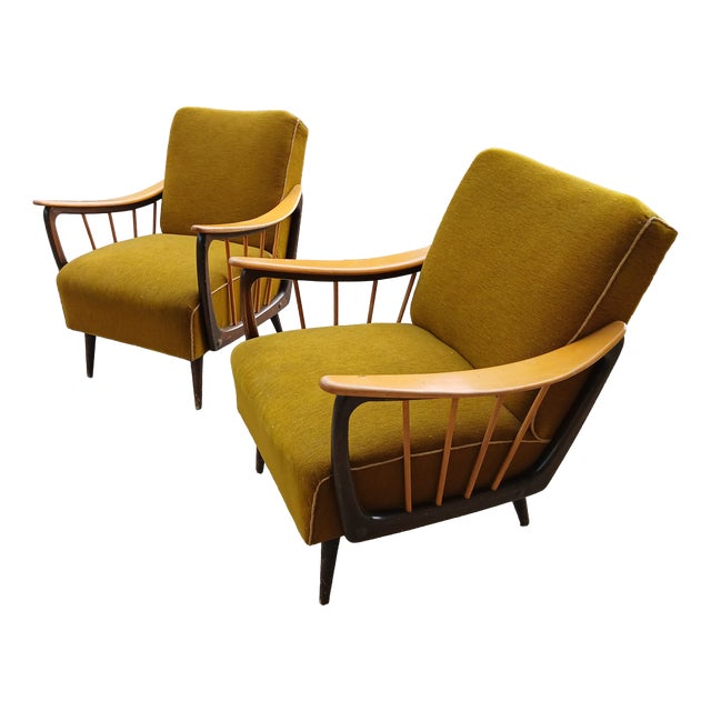 Vintage Lounge Chairs by Paolo Buffa, 1960s, Set of 2 For Sale