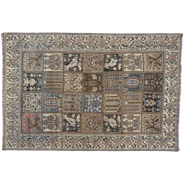 Antique Persian Shiraz Rug - 06'04 X 09'06 For Sale - Image 9 of 10