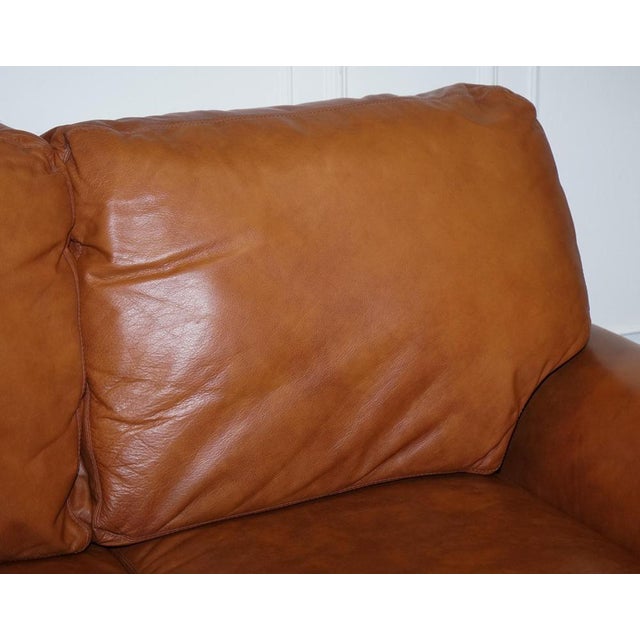 Vintage Tetrad Cordoba 2-Seater Sofa in Tan Leather from John Lewis For Sale - Image 4 of 15