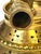 Large Dutch Baroque Engraved & Pierced Brass Chamber Candlestick Ventilated Base For Sale - Image 10 of 18