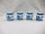 Vintage Blue Pattern Barrel Shaped Mugs - Set of 4 For Sale - Image 13 of 13
