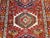 Antique Persian Heriz Karajeh Runner, Hand-Knotted Wool, Geometric Medallion Pattern, Red & Navy, 4x14 For Sale - Image 13 of 18