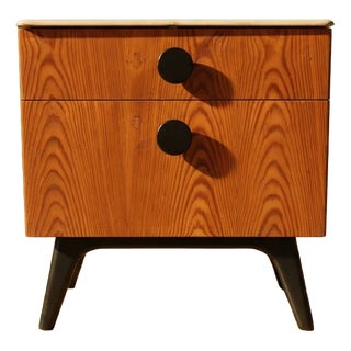 Mid-Century Modern Bedside Table by Jindřich Halabala for ÚpP Závody, Czechoslovakia, 1950s For Sale