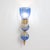 Murano Glass Blue Wall Sconces with Gold Dust Inclusions, 2000, Set of 2 For Sale - Image 4 of 9