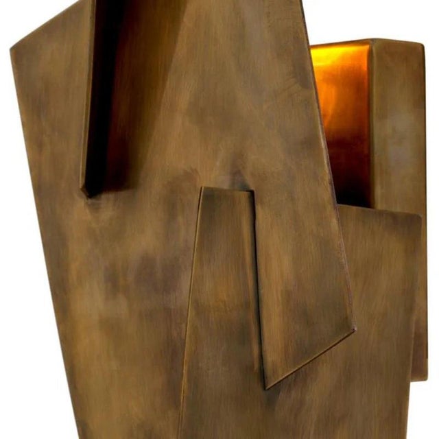 Vintage Wall Lamps in Brass Finish on Iron, Set of 2 For Sale - Image 6 of 7