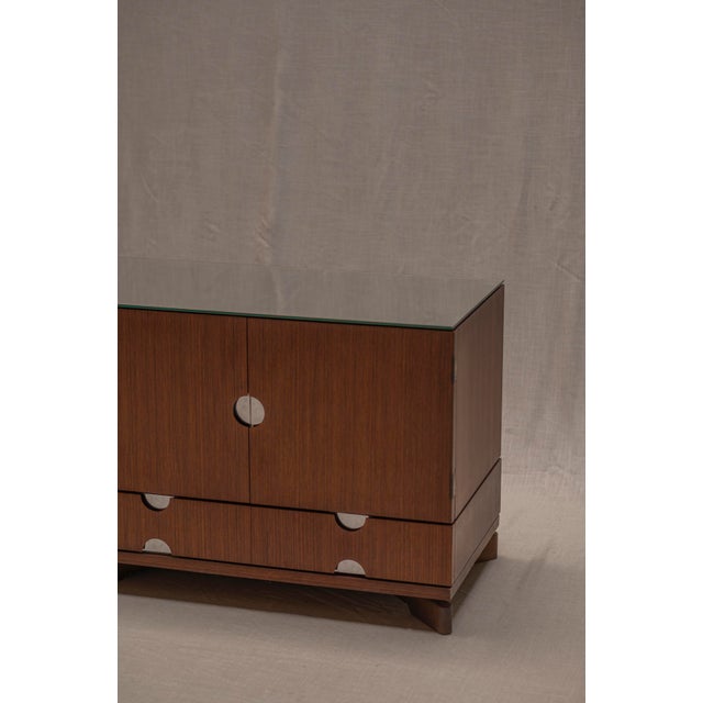 Brown Italian Modular Space Age Sideboard by Luigi Caccia Dominioni, 1970s For Sale - Image 8 of 18