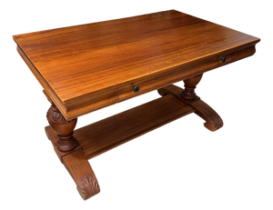 19th Century Oak Library Table