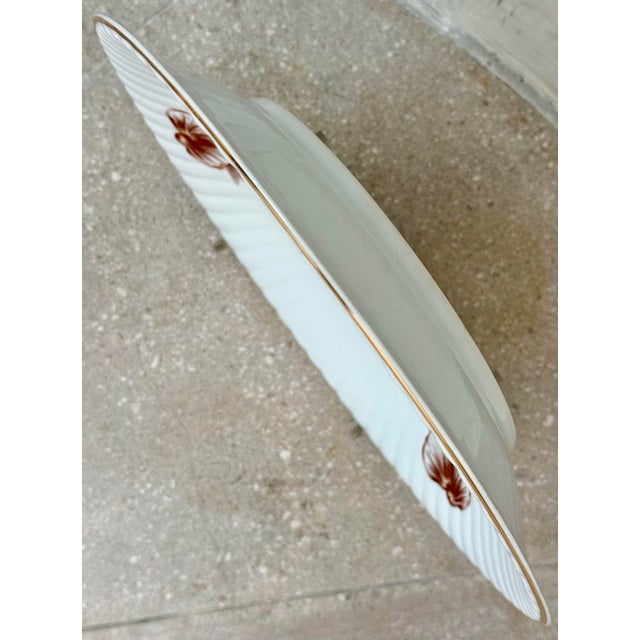Nautical Porcelain Seafood Platter, Chop Plate With Lobster & Shellfish From Poland’s Wawel Fine China, Scalloped Gold Edge, Circa Mid-20th Century For Sale In San Antonio - Image 6 of 12