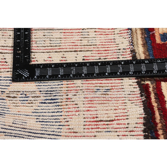 Vintage Persian Lori Checkerboard Rug - 04'08 X 06'08 For Sale In Dallas - Image 6 of 9