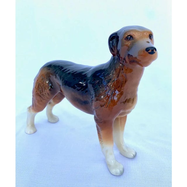 Vintage Porcelain "Russian Hound" Dog Figurine by Melba Ware, England For Sale - Image 4 of 4