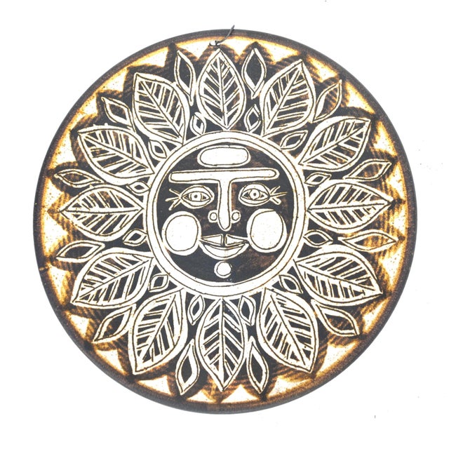 1970s Mid Century California Studio Art Plate For Sale - Image 5 of 5