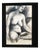 1960’s Signed Charcoal Nude Drawing by Listed American Artist & Poet Tad Wojnicki For Sale