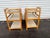 1950s Mid 20th Century 3 Tier Bent Bamboo Side Tables - A Pair For Sale In West Palm - Image 6 of 7