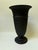 Vintage 1960s Wedgwood Black Basalt Fluted Trumpet Footed Vase For Sale - Image 12 of 16