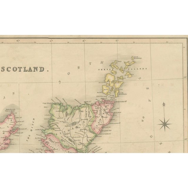 Antique Map of Scotland by T. L. Murray, 1830 For Sale - Image 6 of 10