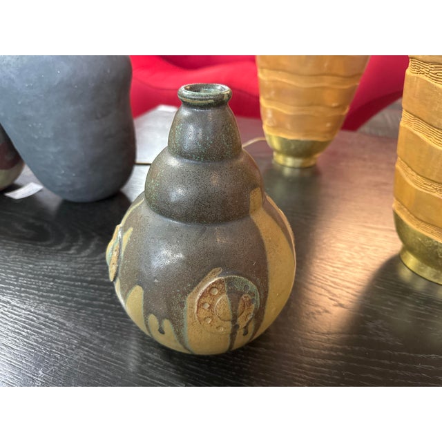 Ceramic Art Nouveau Ball Vase by Lucien Arnaud for Primavera, 1890s For Sale - Image 7 of 9