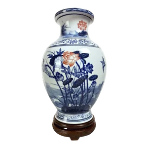 Chinese Porcelain Lotus Pond Haitangzun