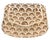 Judith Leiber “Carry Secrets” shoulder bag in a curved saddle shape, embellished crystals in tones of brown, gold and...