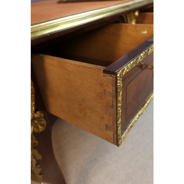 Large Louis XV Style Desk, 1890s For Sale - Image 6 of 16