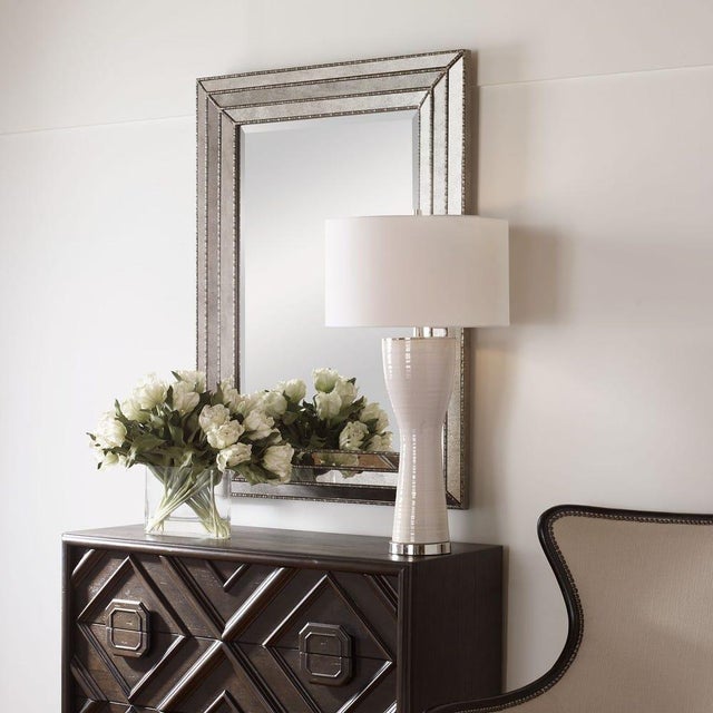 Uttermost New Venetian Glass Mirror For Sale - Image 4 of 6