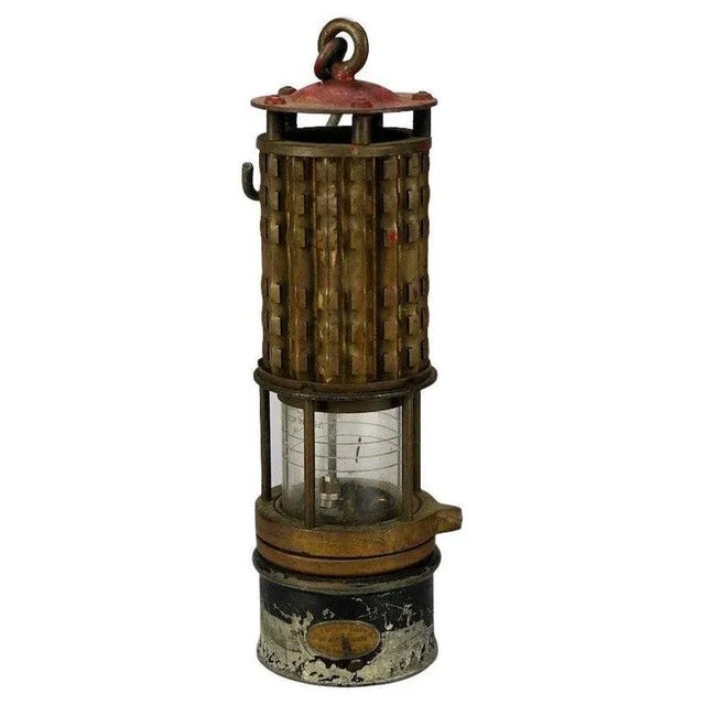 Antique Wolf Safety Lamp of America Co. New York, Coal Miners Lamp, 19th Century For Sale - Image 11 of 11