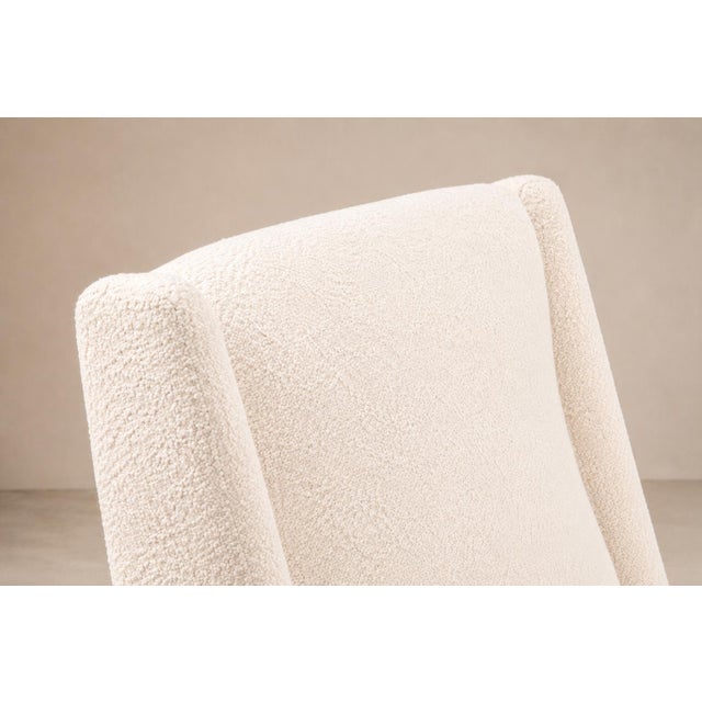 Jorge Jabour Club Chair in Brazilian Rosewood and Bouclé, Brazil, 1960s For Sale - Image 15 of 18