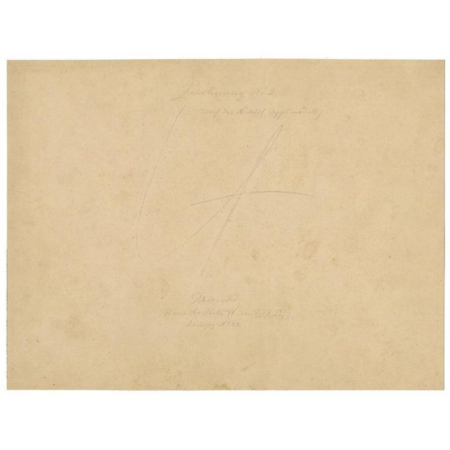 Johann Anderla, Anatomical Study of Muscles of the Torso & Pelvis, 1888, Watercolor For Sale - Image 6 of 7