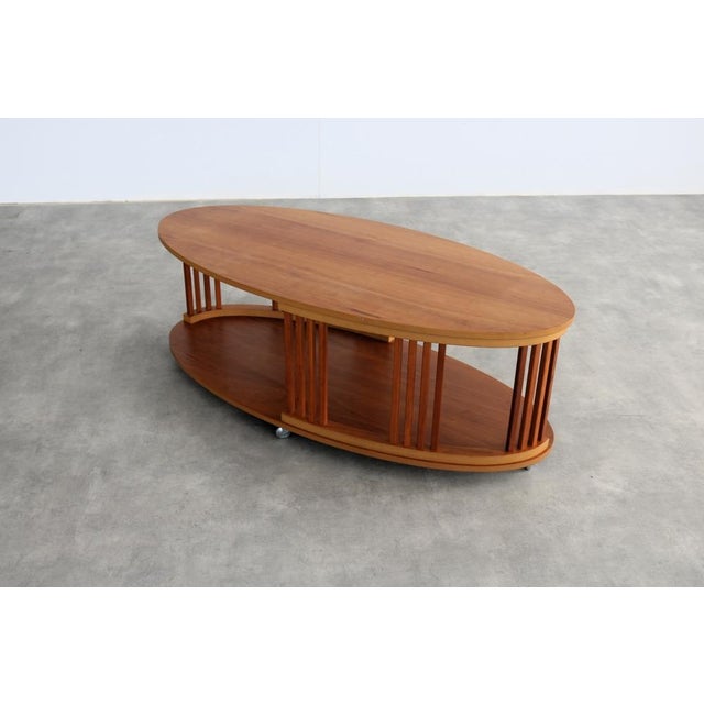 Brown Vintage Swedish Coffee Table, 1980s For Sale - Image 8 of 9