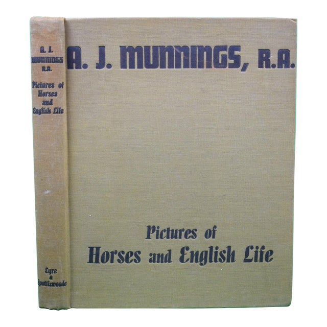 "Pictures of Horses and English Life" 1939 Munnings, a.j. , r.A. For Sale