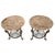 Bronze Bird Form Side Tables W/ Marble Tops Attributed to Maitland Smith - A Pair For Sale - Image 4 of 17