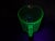Mid-Century Modern Vintage Depression Uranium Glass Footed Measuring Cup For Sale - Image 3 of 14