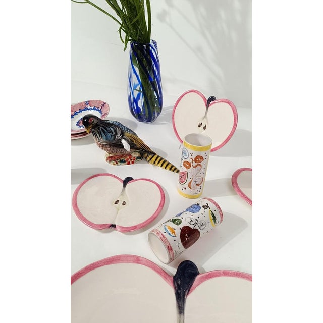 Vintage sculptured gravy boat, which reproduces a full-length pheasant. Made in Italy around the mid-20th century, this...