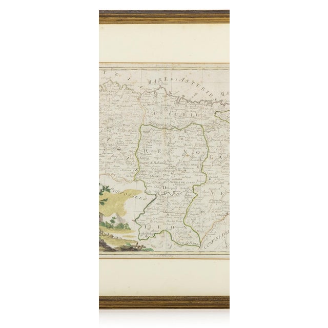 Paper Map The Kingdoms of Galicia with Asturies and Leon For Sale - Image 7 of 8