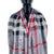 Burberry Grey Printed 100% Silk Scarf