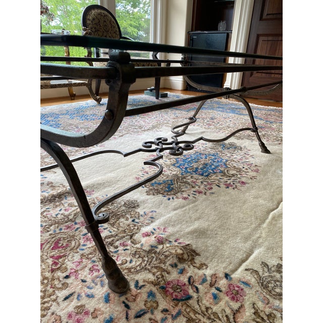 Black Contemporary Table With Beveled Glass For Sale - Image 8 of 16