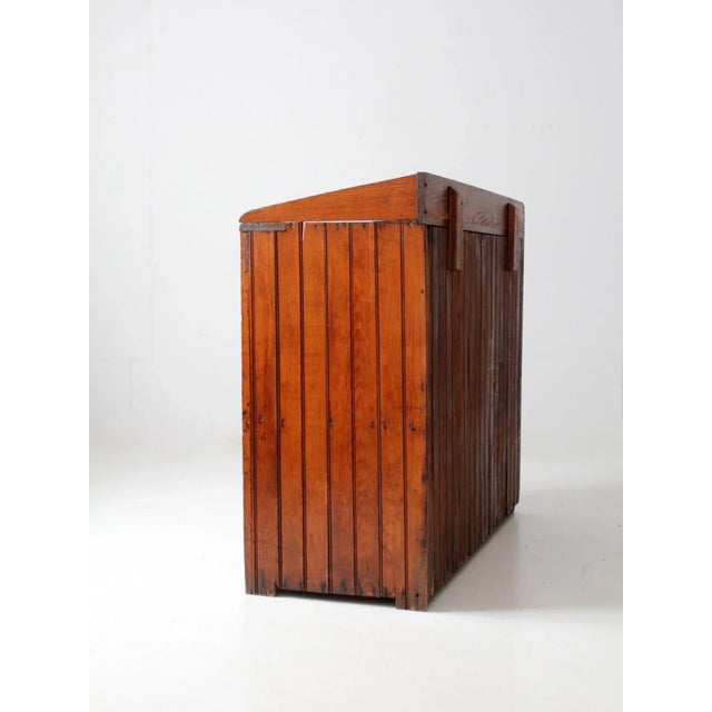 Brown Antique Beadboard Dry Sink For Sale - Image 8 of 13