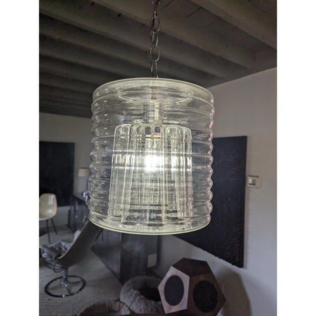 1960s 1960's Swedish Blown Glass Pendant Light For Sale - Image 5 of 5